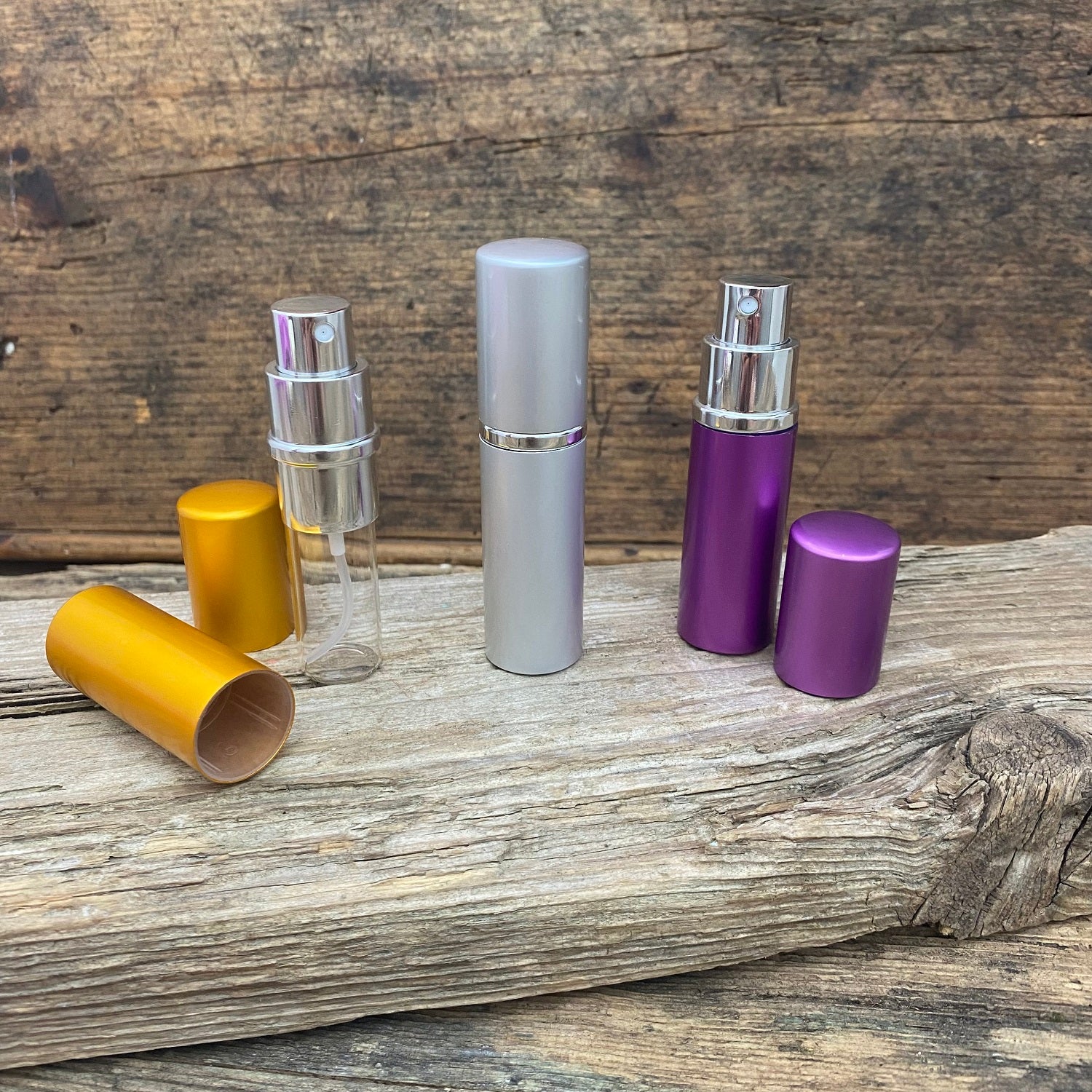 Parfümzerstäuber10 ml aus Metall - 3er Kombi